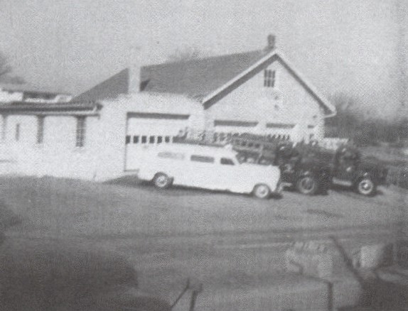 The 1948 Chevrolet ambulance, the 1946 Reo pumper, and the 1951 Reo Tanker (Photo Credit: William Miller, taken from &quot;A History of Salisbury Township&quot; by Joan Lorenz)